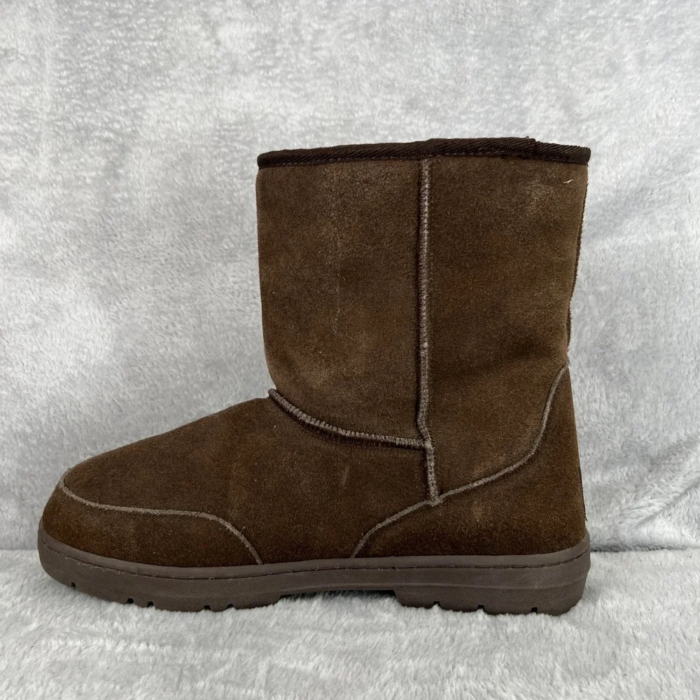 The Realm Suede Australian Wool Boots 13 Brown Men Winter Warm Outdoor